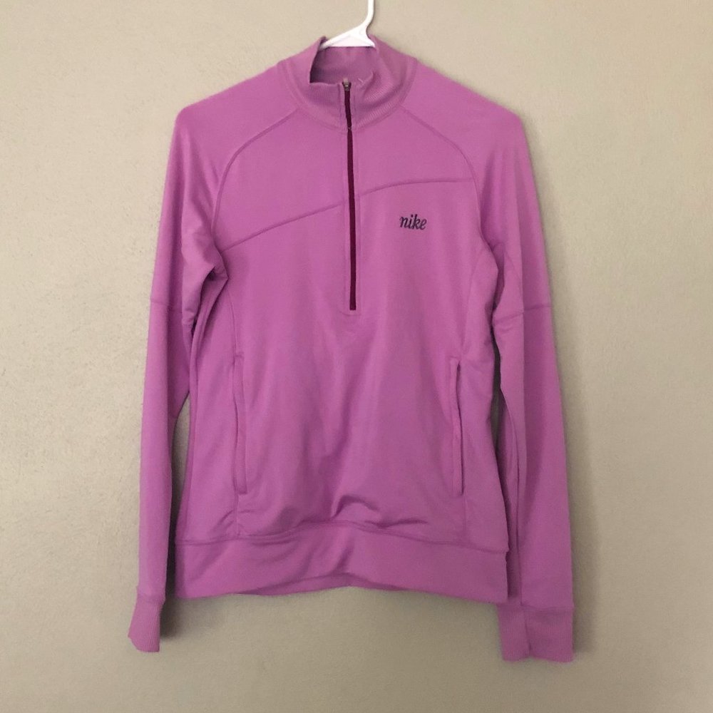 NIKE Pullover Half Zip With Kangaroo Pocket SZ S